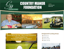 Tablet Screenshot of countrymanorfoundation.org